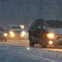 Road conditions deteriorated fast was snow fell fast on Jan. 26, 2011, on  Garrisonville Road (Va. 610) in North Stafford. (File) (Mary Davidson/PotomacLocal.com)