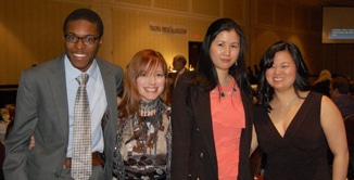 Joshua Davis, KJ Mushung, Ling Lee and Traci J. Brooks attending the 2011 Virginia Press Awards together. (Submitted photo)
