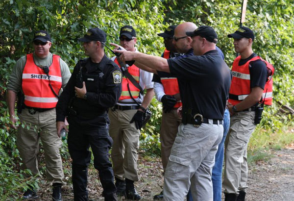 Investigators found human remains along Interstate 95 in Stafford County on Aug. 16, 2012. (Submitted photo)