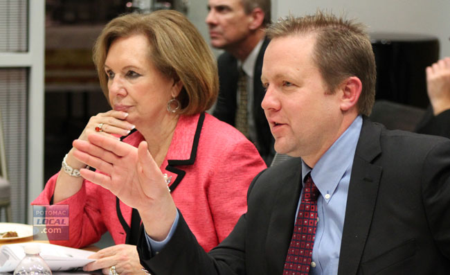 Prince William County supervisors Maureen Caddigan (Potomac District) and Corey A. Stewart (At-Large). (Uriah Kiser/PotomacLocal.com)