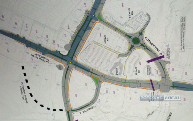 A plat showing of planned intersection improvements at U.S. 1 and Va. 234.