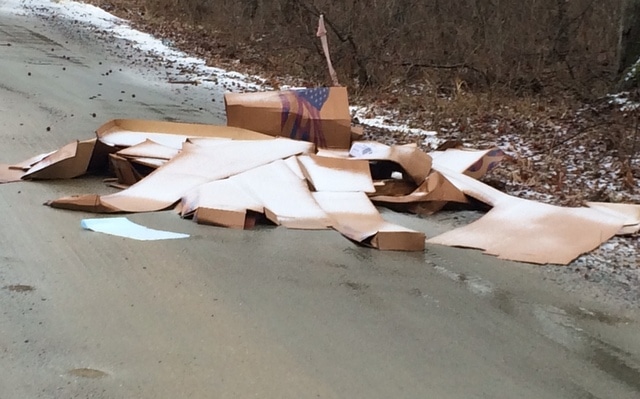 stafford landfill trash street