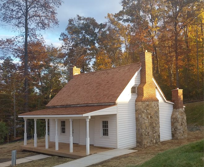 The restored house