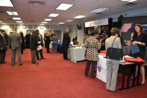 Officials said more than 150 attended Dumfries' first ever government contractors jobs expo on Wednesday night.