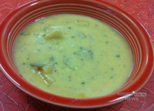 Baked potato soup at Stars and Stripes Cafe and Collectibles in Triangle. [Photo: Stephanie Tipple / Potomac Local News]