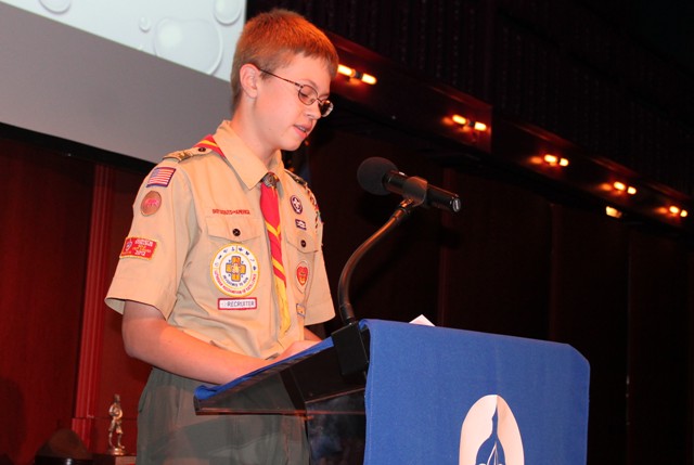 Eagle Scout Charlie Nelson, a 14-year-old student at C.D. Hylton High School in Woodbridge.