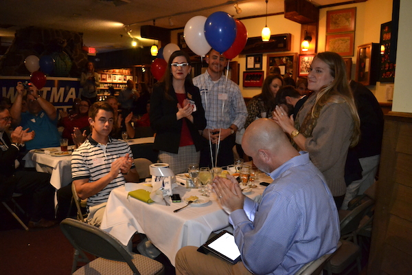 A party gathers at the Globe and Laurel Restaurant for Congressman Rob Wittman. [Photos by: KJ Mushung]