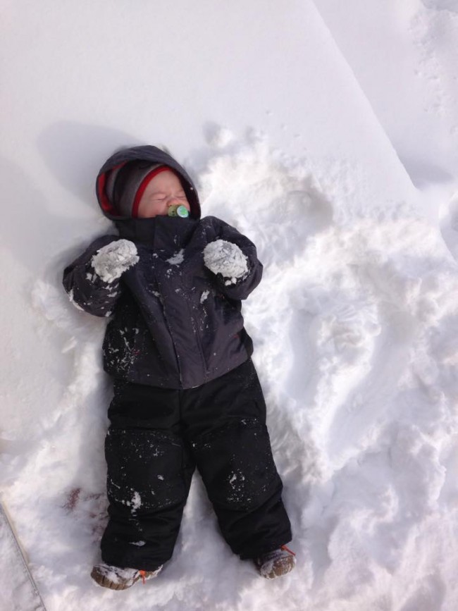 Snow baby [Terrica Marsh Turner via Facebook]
