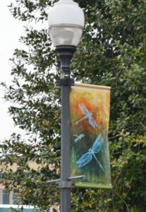 manassas art streetlight