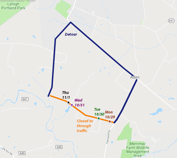 VDOT replacing stormwater pipes in Nokesville