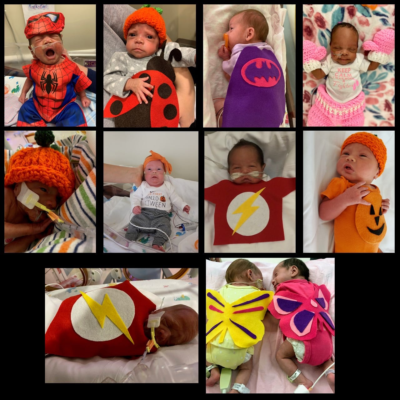 Babies in NICU showered with Halloween treats