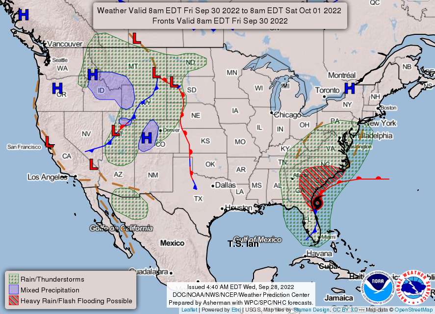 Hurricane Ian To Spur Heavy Rain In Our Region, Say Forecasters